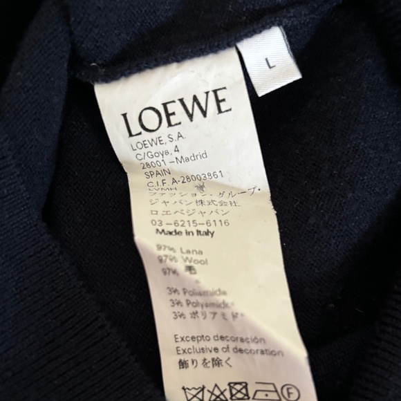 Loewe Navy Summer Love Sweater - Picture 6 of 8